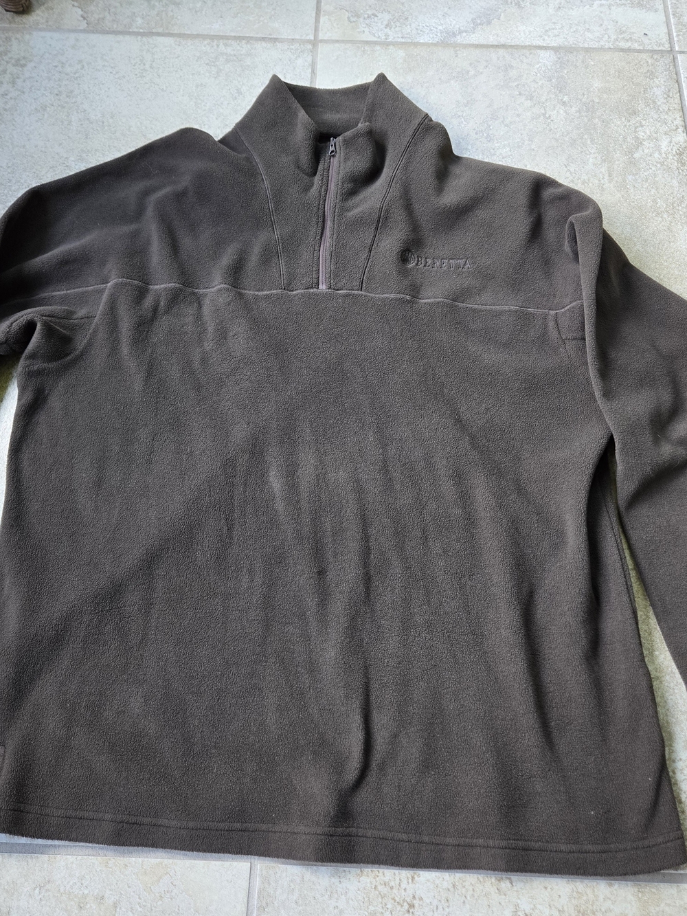 Beretta Men's Fleece Quarter-Zip Brown XL